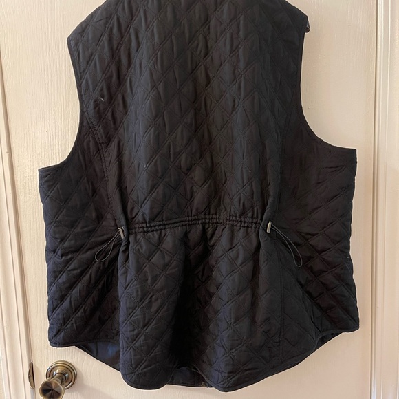 Croft & Barrow Black Quilted Vest - Picture 2 of 3
